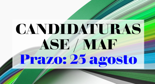 Candidaturas e Prazos ASE e MAF