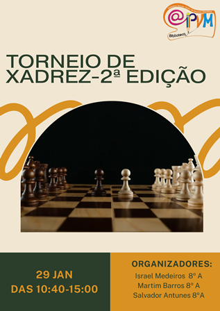 cartaz do torneio de xadrez