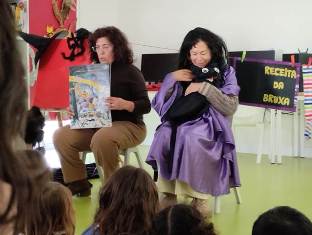 Hora do conto no inverno